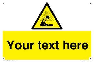 Custom warning asphyxiating atmosphere